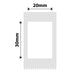 NB313 - NIIMBOT - SLEGS D101 - R20*30 - 210 ETIKETTE PER ROL - WIT
