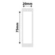 NB322 - NIIMBOT - SLEGS D101 - R20*75 - 90 ETIKETTE PER ROL - WIT