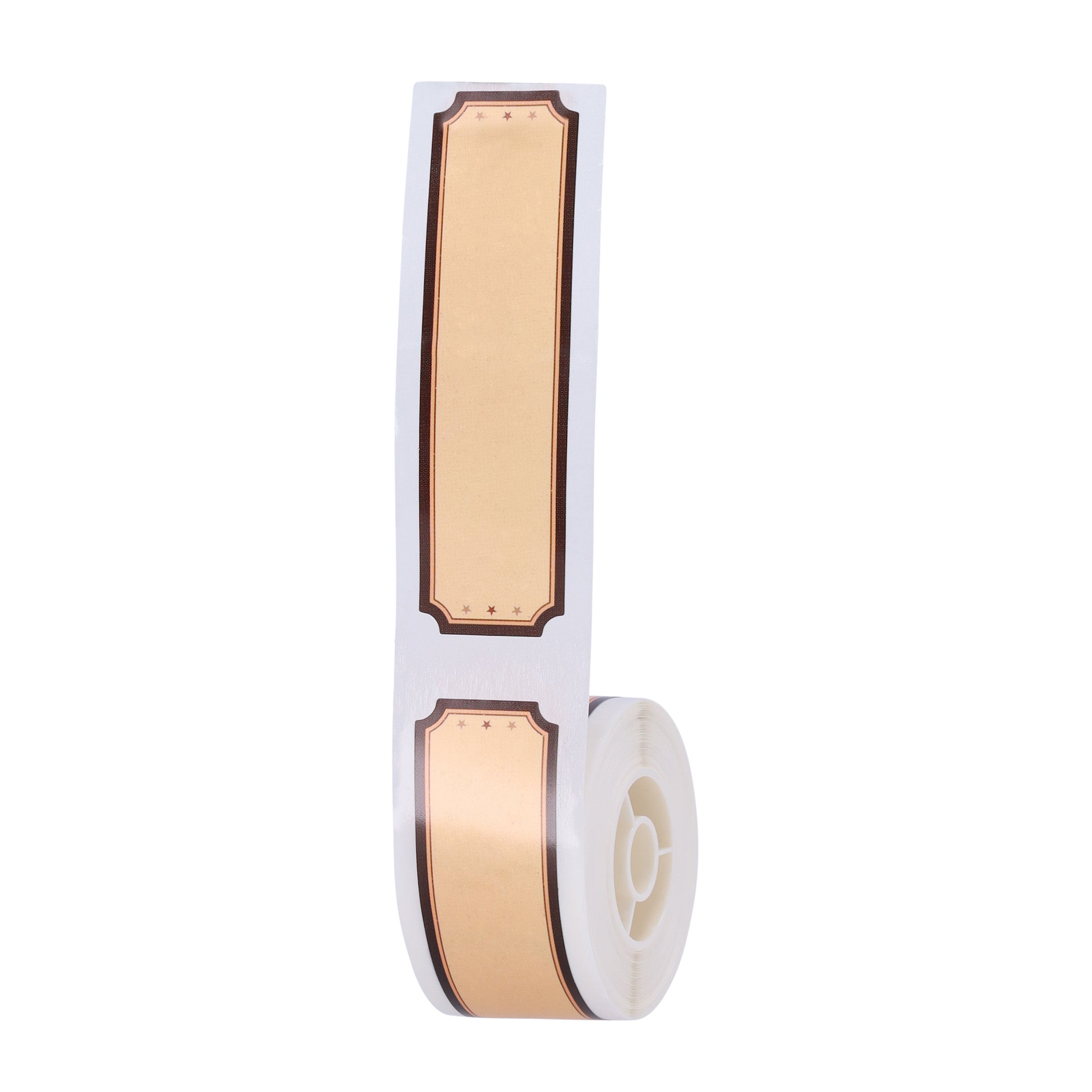 NB323 - NIIMBOT - D101 ONLY - R20*75 - 90 LABELS PER ROLL - BROWN WOOD DESIGN