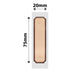 NB323 - NIIMBOT - SLEGS D101 - R20*75 - 90 ETIKETTE PER ROL - BRUIN HOUTONTWERP