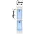 NB326 - NIIMBOT - SLEGS D101 - R22*42 - 150 ETIKETTE PER ROL - COOL BOY - ONTWERP