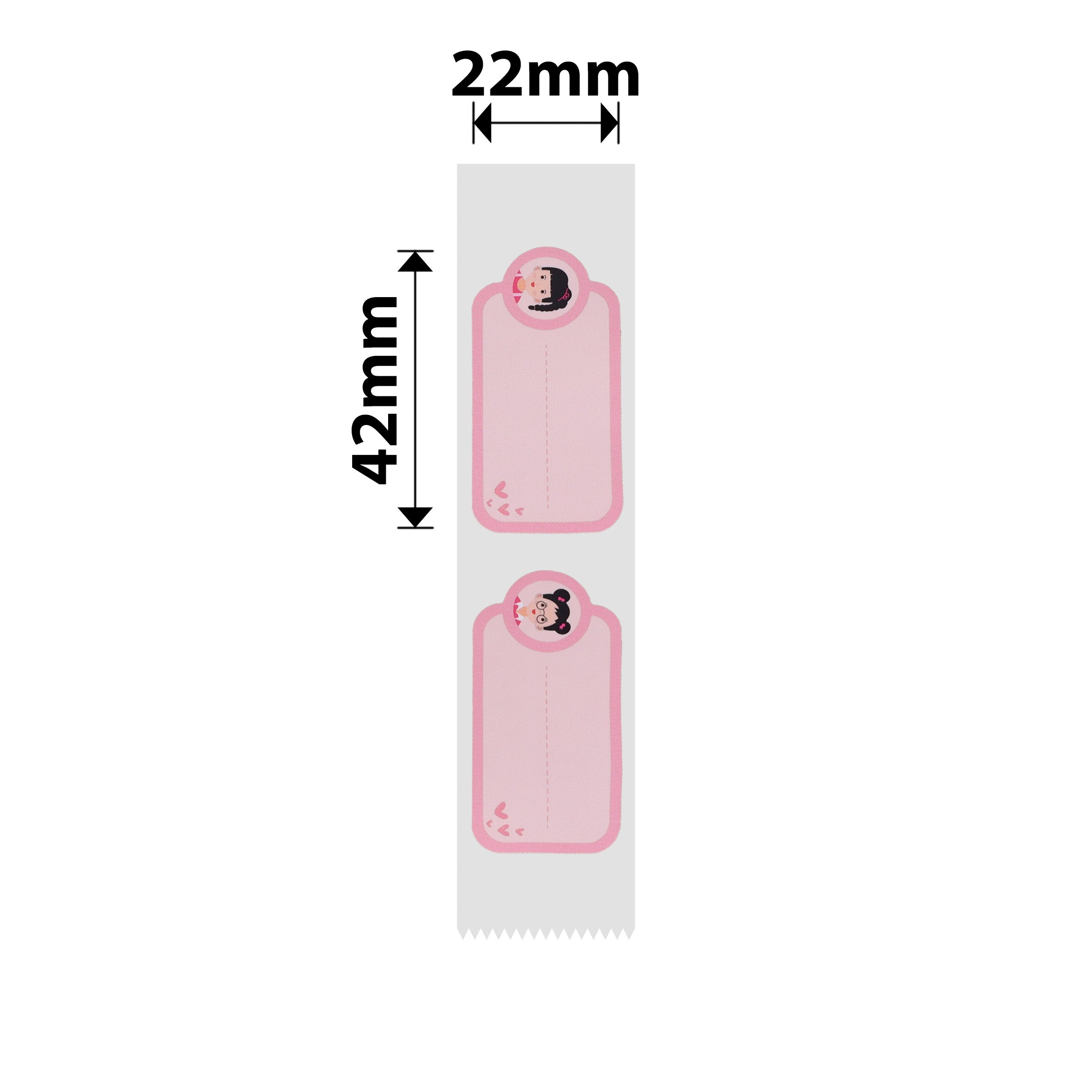 NB327 - NIIMBOT - SLEGS D101 - R22*42 - 150 ETIKETTE PER ROL - SOET BABA-ONTWERP