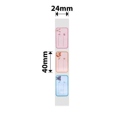 NB329 - NIIMBOT - D101 ONLY - 24X40MM - 160 ANIMAL LEAGUE LABELS