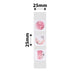 NB335 - NIIMBOT - SLEGS D101 - R25*25 - 225 ETIKETTE PER ROL - ROND - PIENK