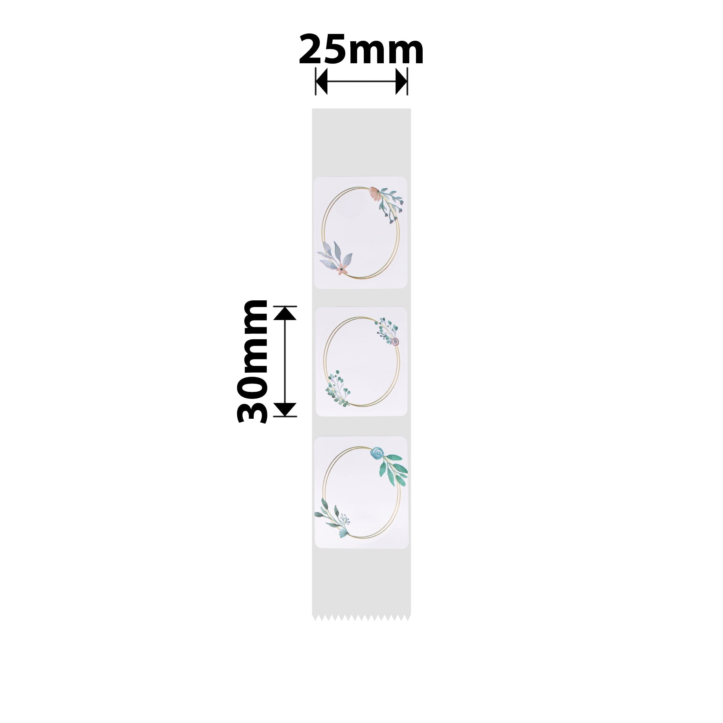 NB336 - NIIMBOT - D101 ONLY - R25*30 - 200 LABELS PER ROLL - PARK OVAL DESIGN