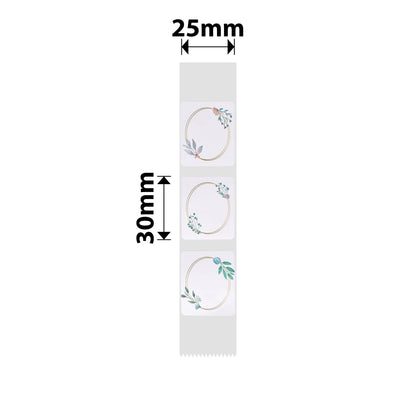 NB336 - NIIMBOT - D101 ONLY - R25*30 - 200 LABELS PER ROLL - PARK OVAL DESIGN