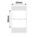 NB340 - NIIMBOT - SLEGS D101 - R25*30 - 210 ETIKETTE PER ROL - MET GATONTWERP