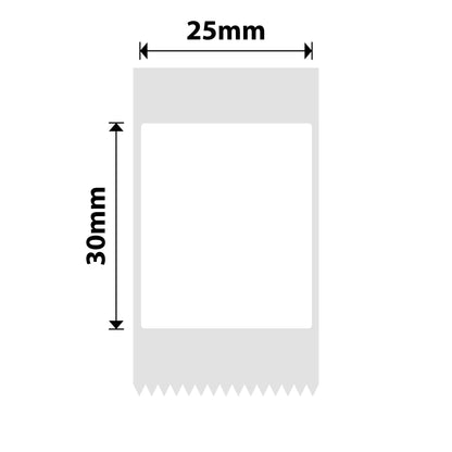 NB346 - NIIMBOT - D101 ONLY - R25*30 - 210 LABELS PER ROLL - WHITE