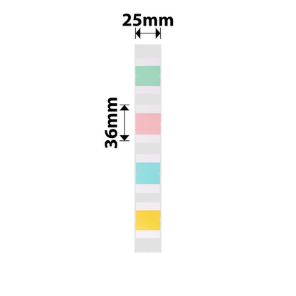 NB351 - NIIMBOT - D101 ONLY - T36*25 - 260 LABELS PER ROLL - SQUARE INDEX DESIGN