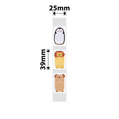 NB353 - NIIMBOT - D101 ONLY - 25X39MM - 160 ANIMALS LABELS