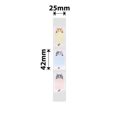 NB359 - NIIMBOT - D101 ONLY - 25X42MM - 150 BABY CAT LABELS