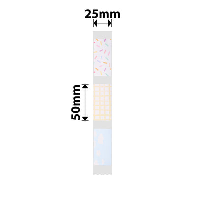 NB368 - NIIMBOT - D101 ONLY - R25*50- 130 LABELS PER ROLL- MIXED PATTERN DESIGN