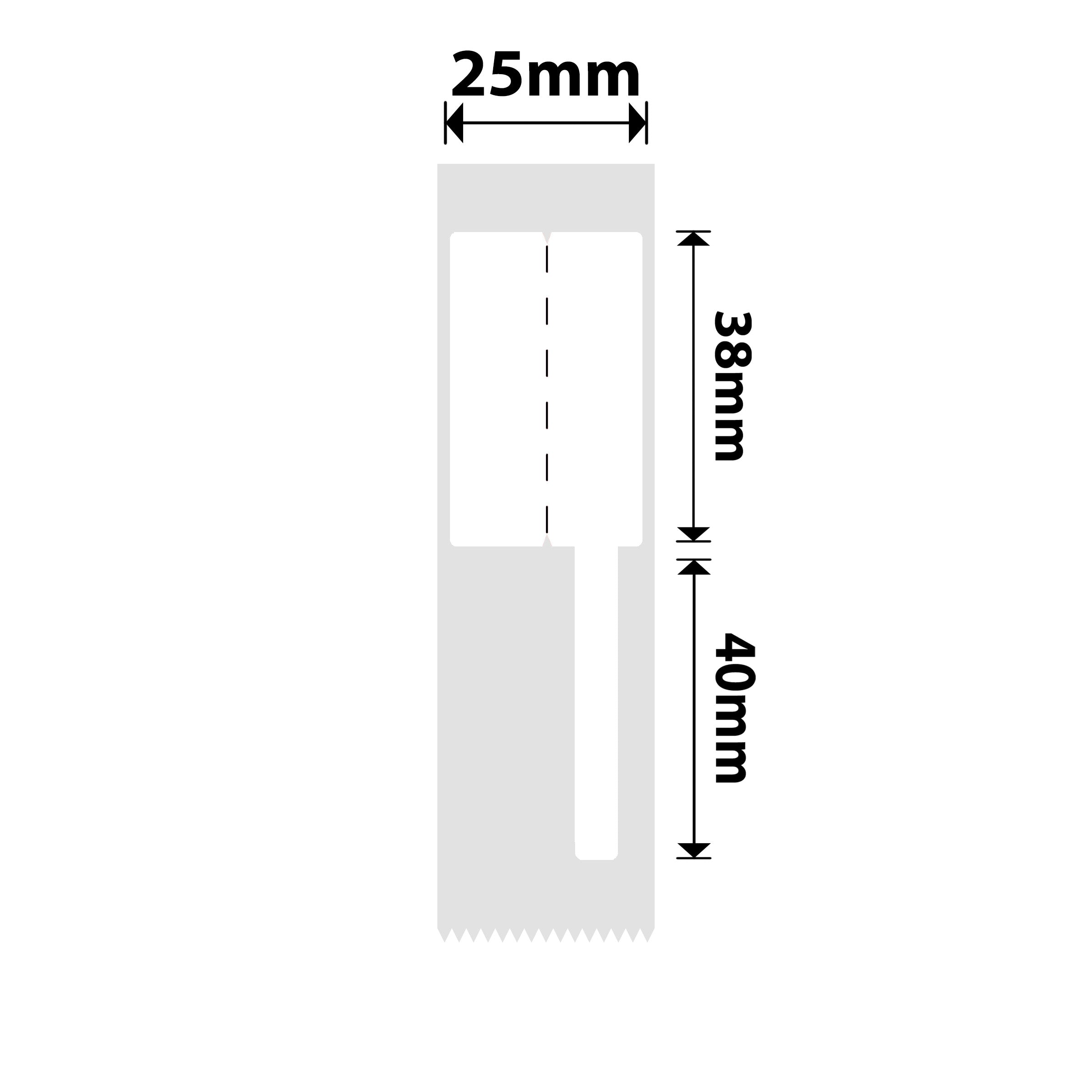 NB380 - NIIMBOT - SLEGS D101 - R25*78 - 100 ETIKETTE PER ROL - KABEL - WIT