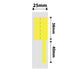 NB381 - NIIMBOT - SLEGS D101 - R25*78 - 90 ETIKETTE PER ROL - GEEL ONTWERP