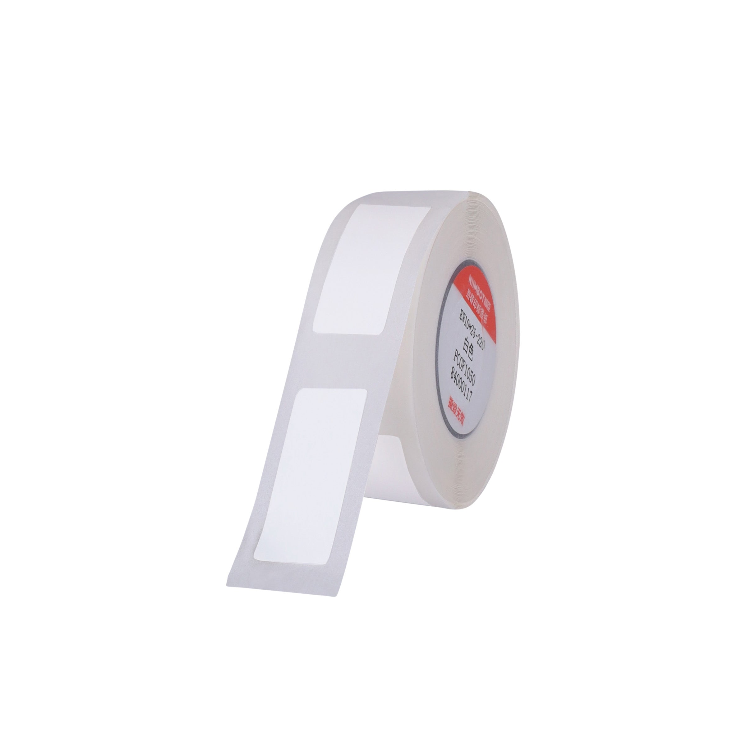 NB383 - NIIMBOT - SLEGS B18 - EW10*25mm - 220 ETIKETTE PER ROL - WIT ONTWERP