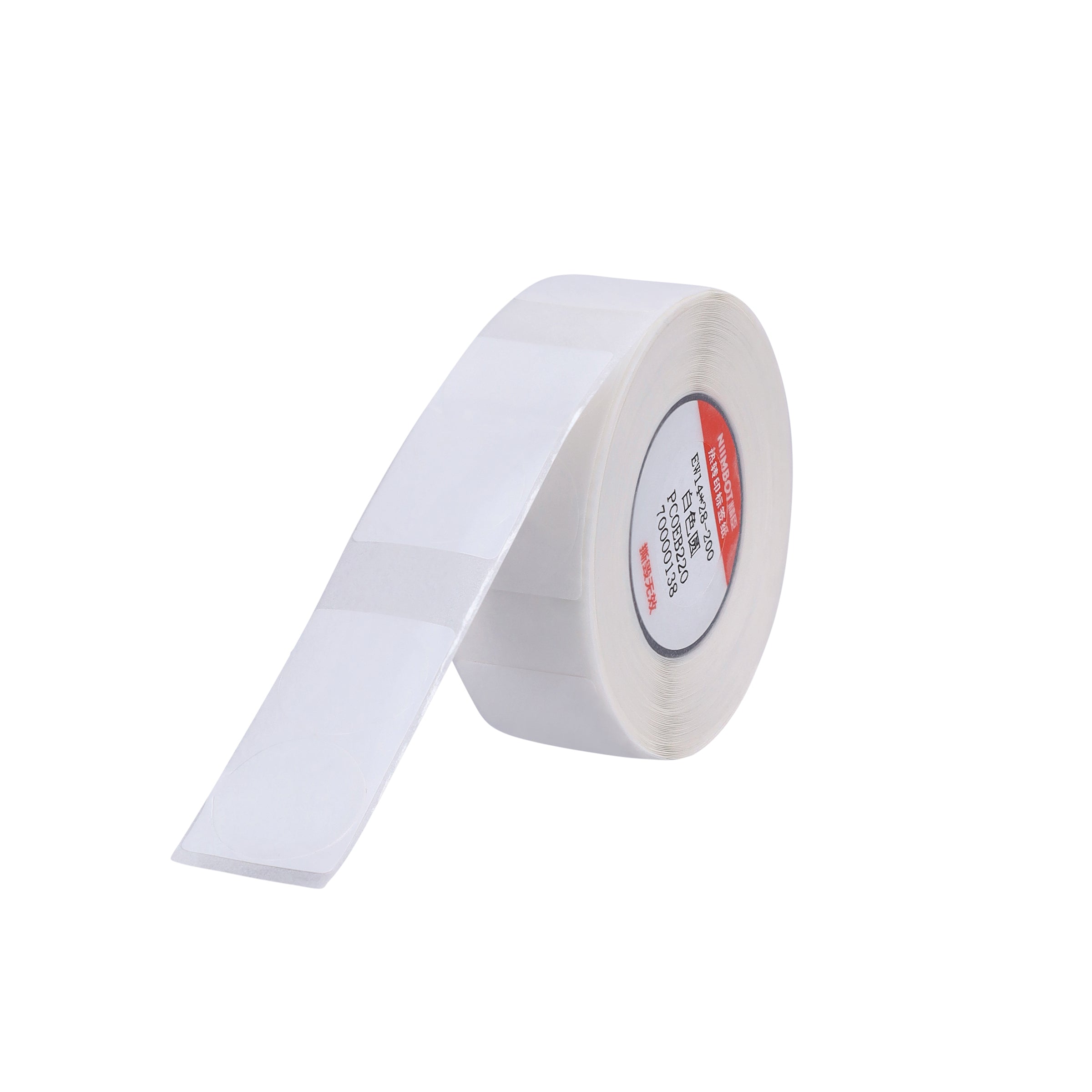 NB385 - NIIMBOT - B18 - EL14*28mm - 200 ETIKETTE PER ROL - WIT RONDE ONTWERP