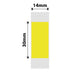 NB388 - NIIMBOT - B18 - EW14*30mm - 190 ETIKETTE PER ROL - GEEL ONTWERP