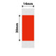 NB389 - NIIMBOT - B18 - EW14*30mm - 190 ETIKETTE PER ROL - ROOI