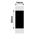 NB390 - NIIMBOT - B18 - EW14*30mm -190 ETIKETTE PER ROL - SWART