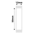 NB392 - NIIMBOT - B18 - ET12*50MM - 125 ETIKETTE PER ROL - DEURSIGTIG