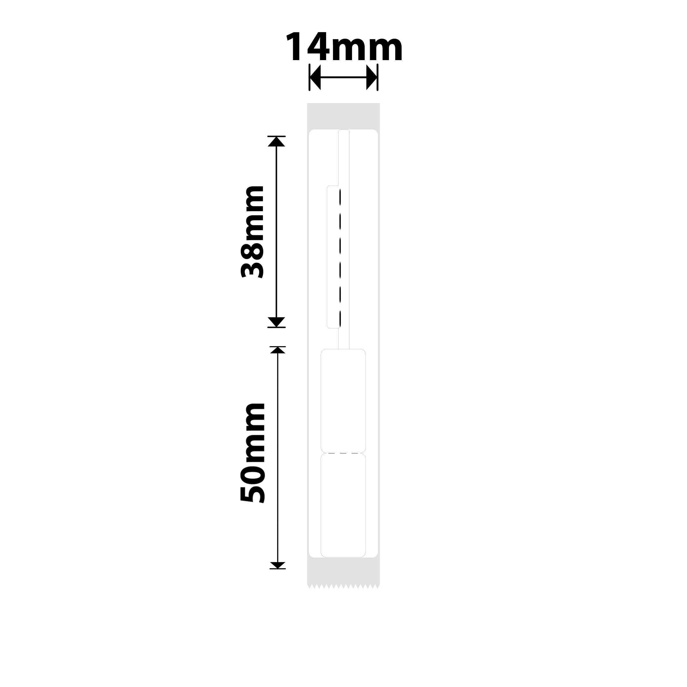 NB412 - NIIMBOT - B18 - EL14*88mm - 75 ETIKETTE PER ROL - WIT JUWELE-ONTWERP