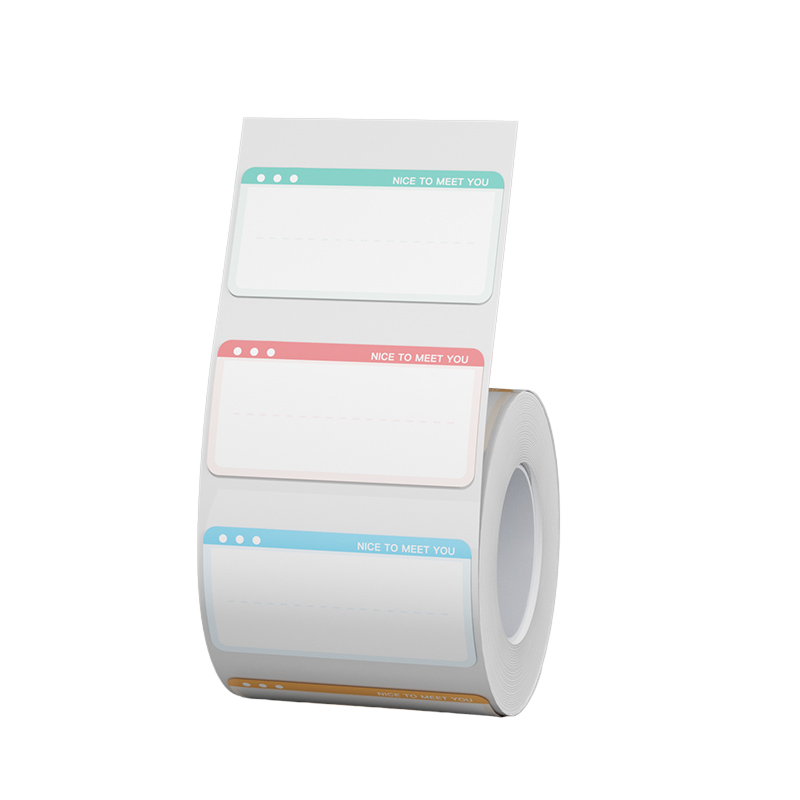 NB420 - NIIMBOT - B18 - EW14*40mm - 150 ETIKETTE PER ROL - AANGENAME OM JOU TE ONTMOET ONTWERP