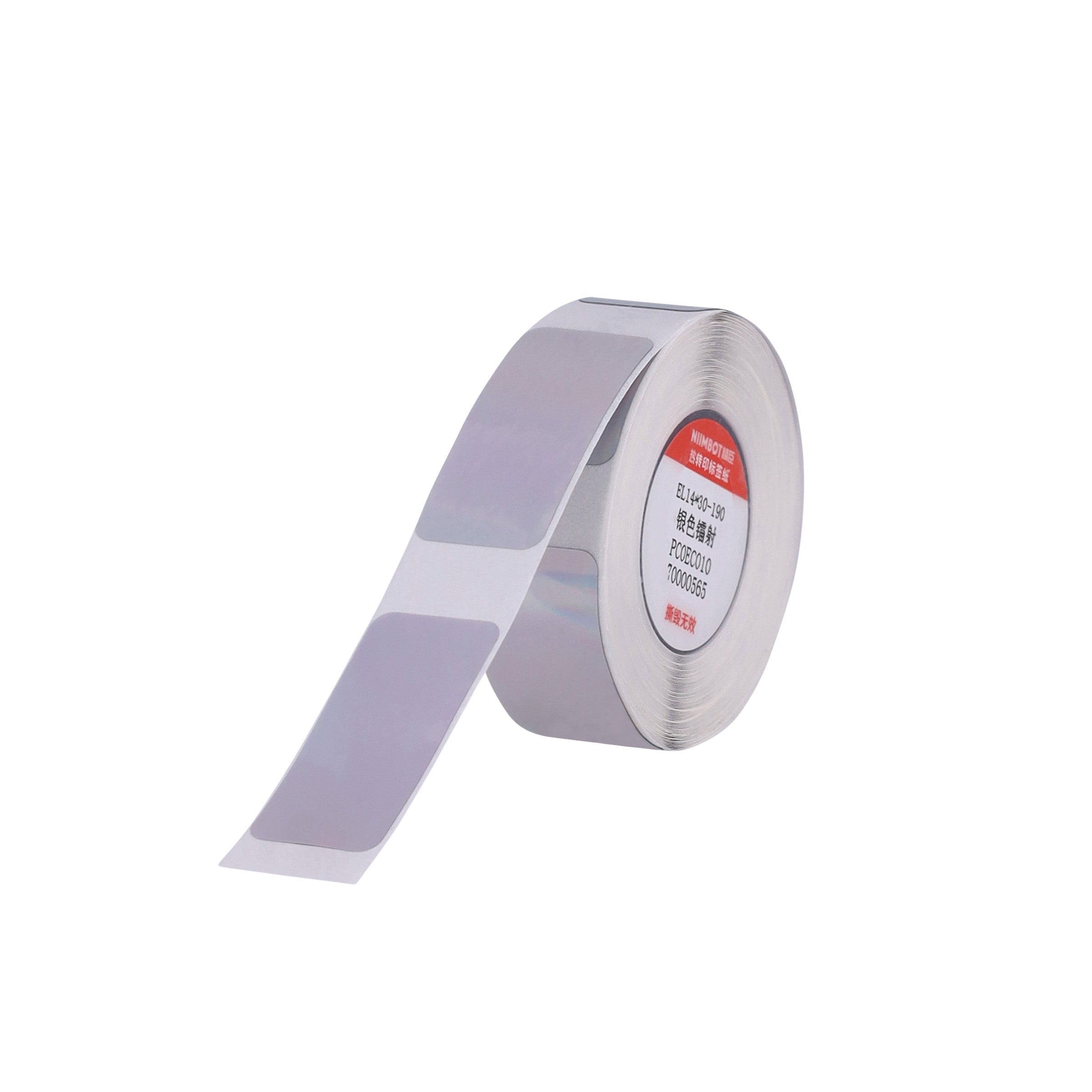 NB428 - NIIMBOT - B18 - EL14*30mm -190 ETIKETTE PER ROL - HOLOGRAM SILWER