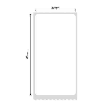 NB440 - NIIMBOT - B1 / B21 / B3S - 30*60MM - 125 ETIKETTE PER ROL - WIT