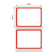 NB444 - NIIMBOT - B1 / B21 / B3S - 40*30MM - 230 THERMALS LABELS - RED FRAME DESIGN 