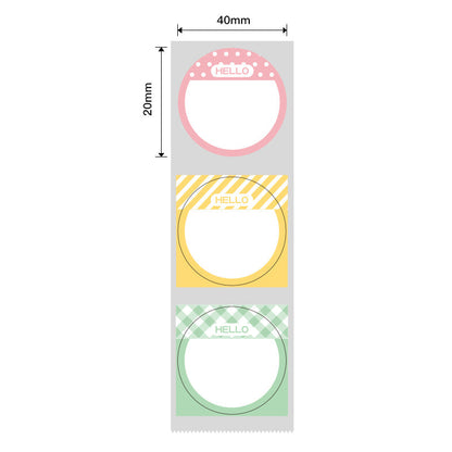 NB449 - NIIMBOT - B1 / B21 / B3S - T31*31 - 220 ETIKETTE PER ROL - HELLO DESIGN