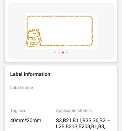 NB454 - NIIMBOT - B1 / B21 / B3S / B4 - 40X20MM - 320 STUDY BUDDY MULTI - COLOUR LABELS