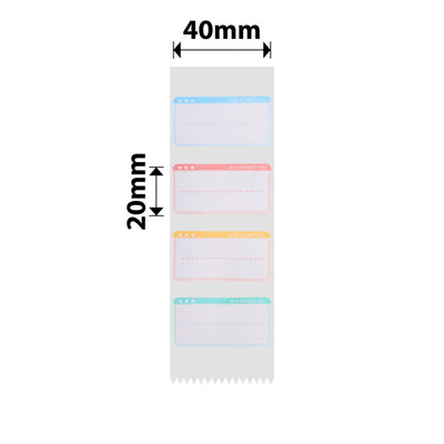 NB456 - NIIMBOT - B1 / B21 / B3S / B4 - 40X20MM - 320 NICE TO MEET YOU LABELS