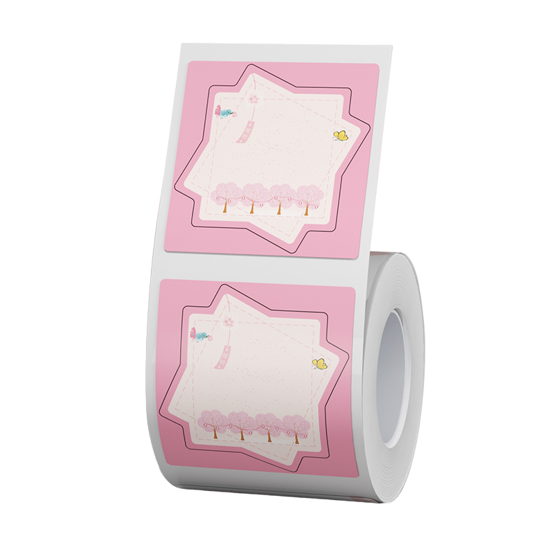 NB458 - NIIMBOT - B1 / B21 / B3S - T41*41MM - 170 THERMAL LABELS - CHERRY BLOSSOM DESIGN 