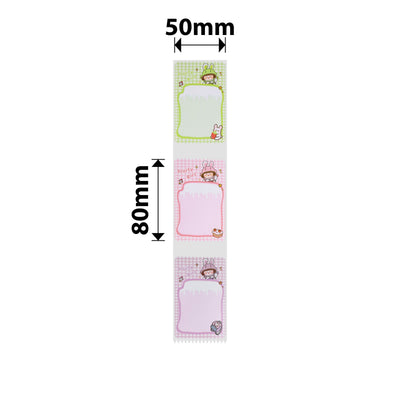 NB469 - NIIMBOT - B1 / B21 / B3S / B4 - 50X80MM - 95 FRUITY GIRL MULTI-COLOUR LABELS