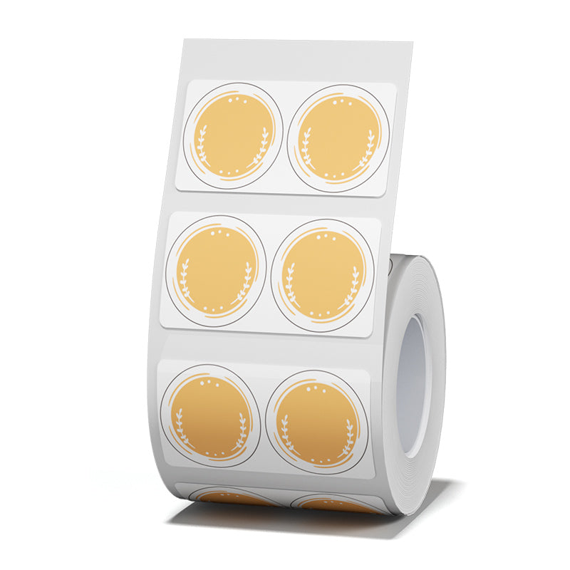 NB475 - NIIMBOT - B1 / B21 / B3S - 42*21MM - 310 ROUND ORANGE THERMAL LABELS