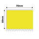 NB480 - NIIMBOT - Z401 KUPHELA - P70*50 - 300 AMALEBO OKUDLULISELA THERMAL - YELLOW 