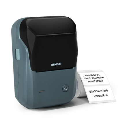 NIIMBOT - B1 - PORTABLE THERMAL LABEL BLUETOOTH PRINTER INCLUDING FREE LABEL (50*30MM - WHITE)