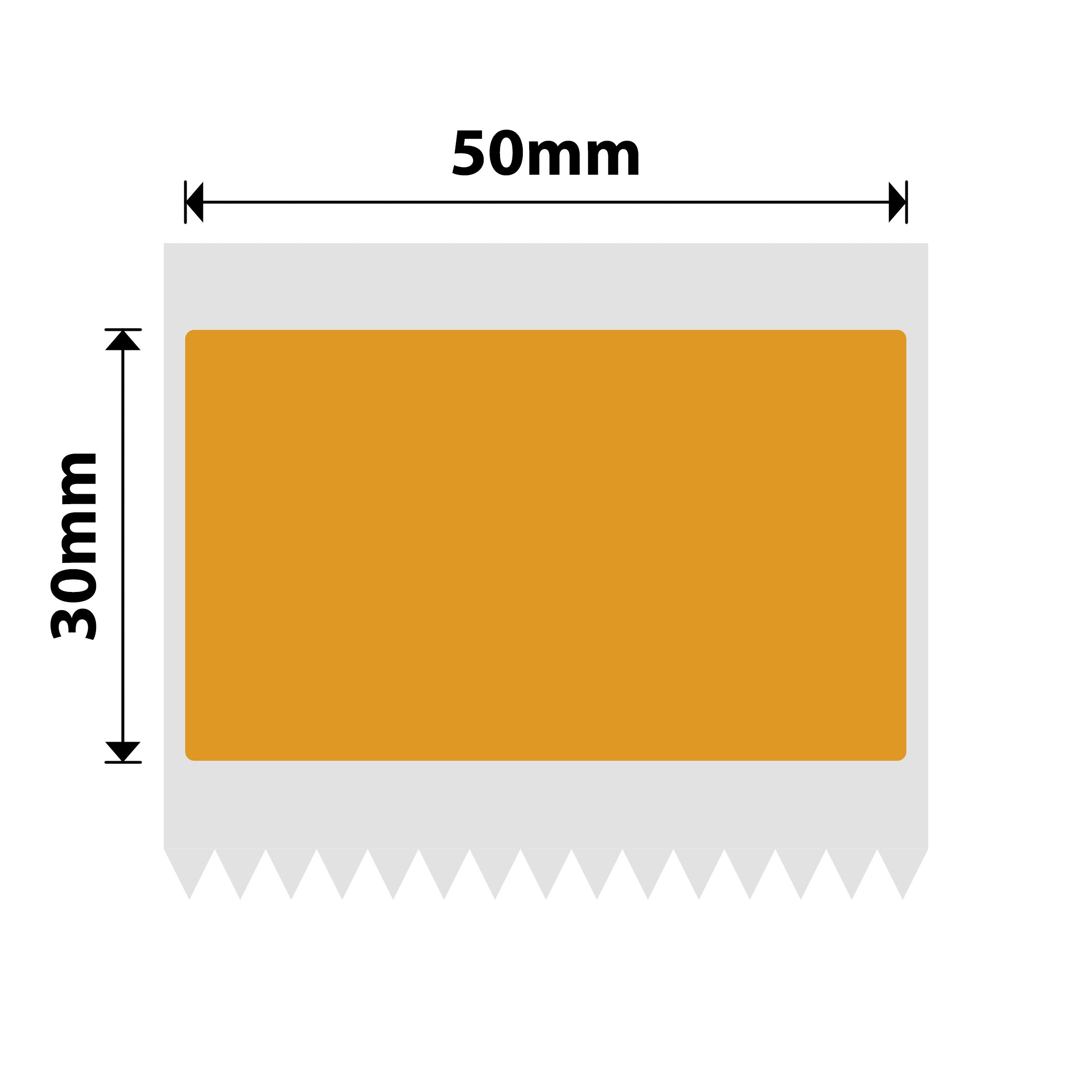 NB494 - NIIMBOT - B1 / B21 / B3S - T50*30MM - 230 THERMAL LABELS - FROZEN ORANGE