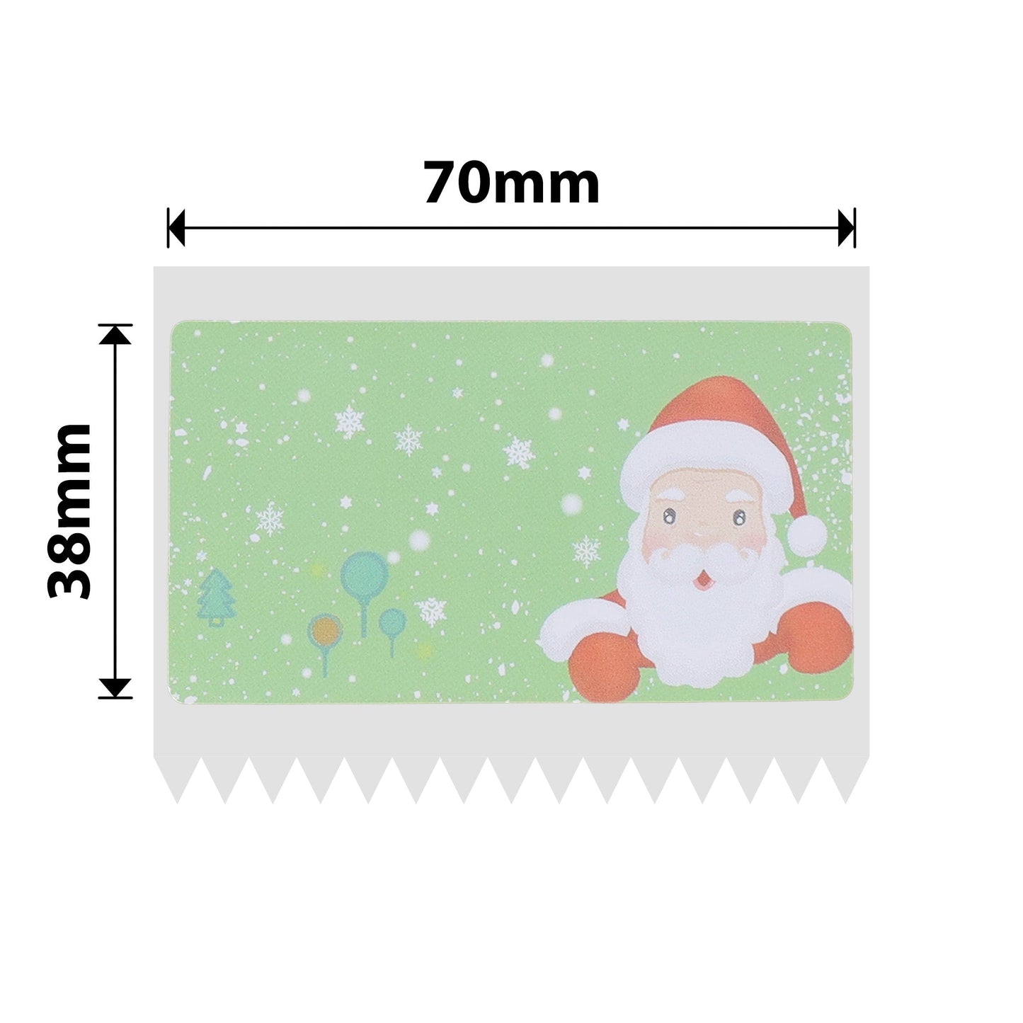 NIIMBOT - B3S ONLY - T70*38MM - 180 LABELS PER ROLL - CHRISTMAS