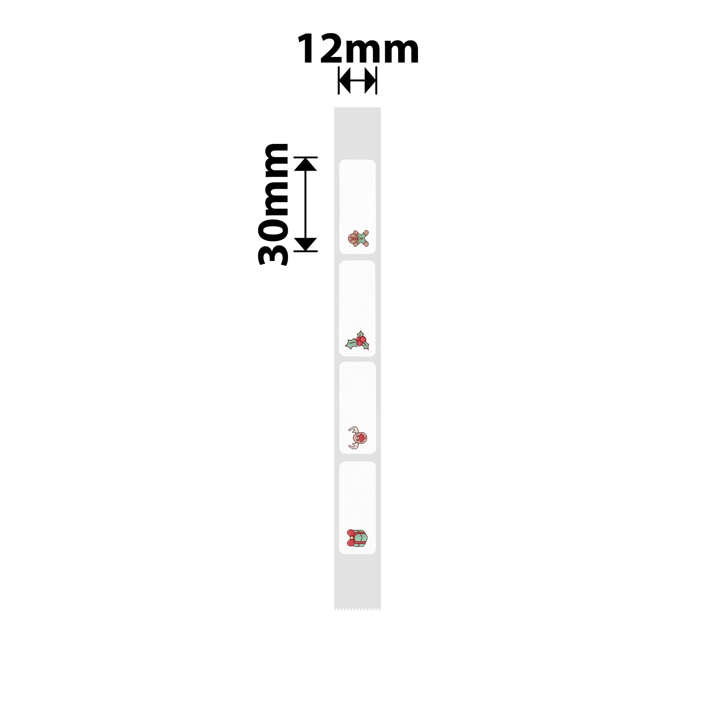 NB505 - NIIMBOT - D11 / D101 / D110 - T12*30MM - 210 LABELS NGAMUNYE - UKHISIMUSI