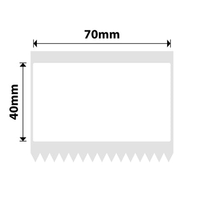 NB508 - NIIMBOT - B3S ONLY - 70*40MM - 180 WHITE THERMAL LABELS