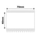 I-NB508 - NIIMBOT - B3S KUPHELA - 70*40MM - 180 AMALEBO EMHLOPHE ETHERMAL
